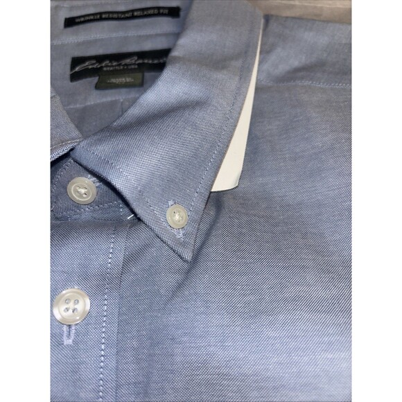 Eddie Bauer Relaxed Fit Button Up Shirt ~ Men's XLT. Brand New With Tags. - Picture 4 of 16